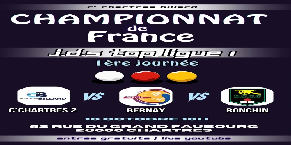 Championnat TOP LIGUE JDS Chartes