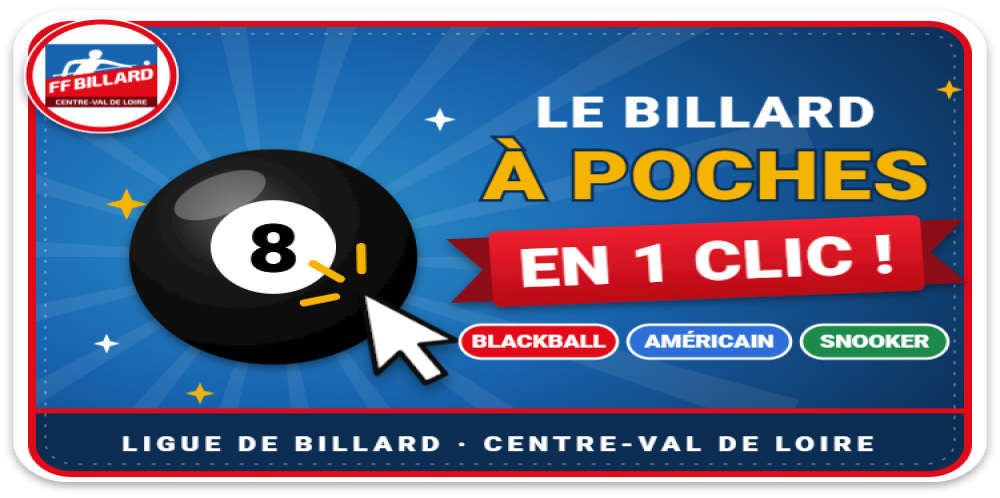 Le Billard à poches en 1 clic