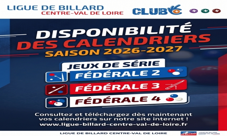 Calendriers JDS F2-F3-F4