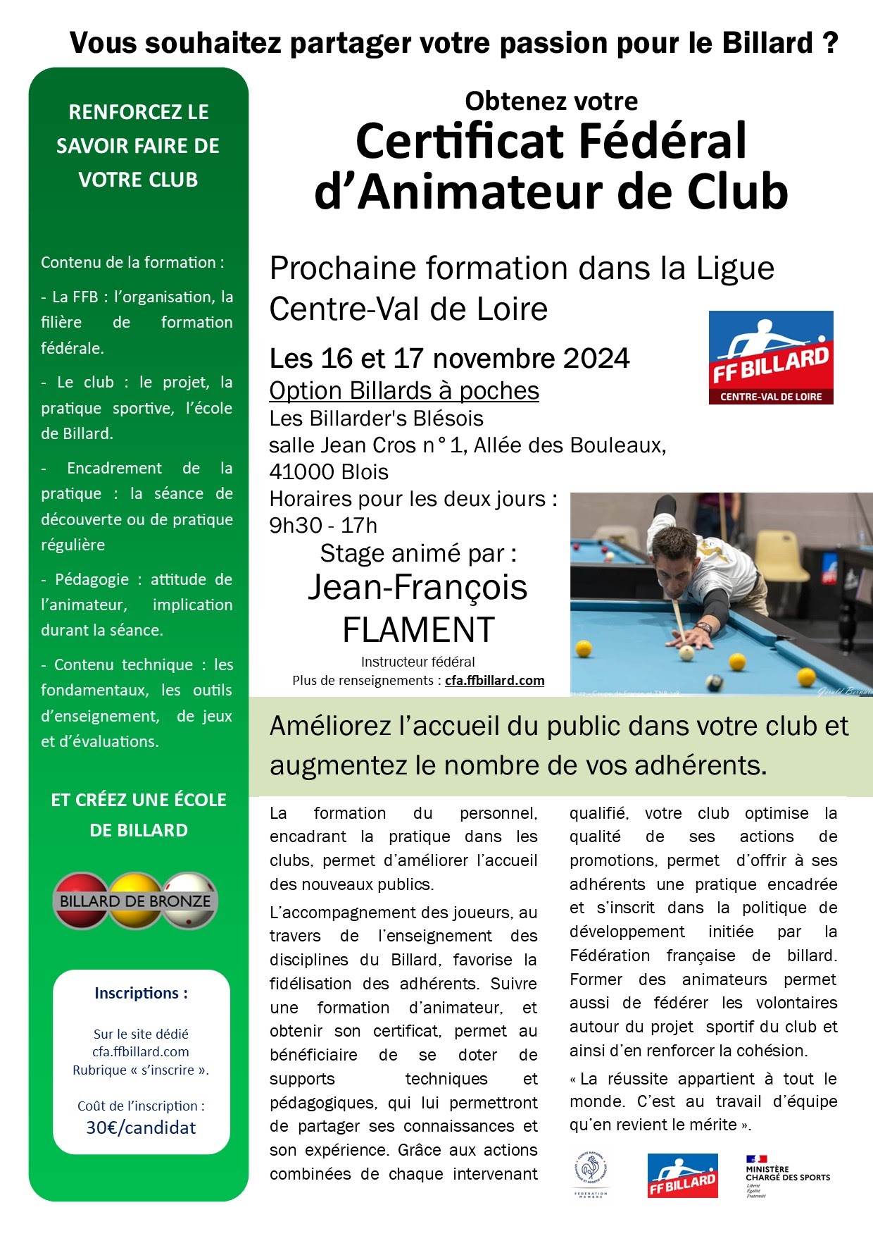 affiche cfa bap CVDL Flament