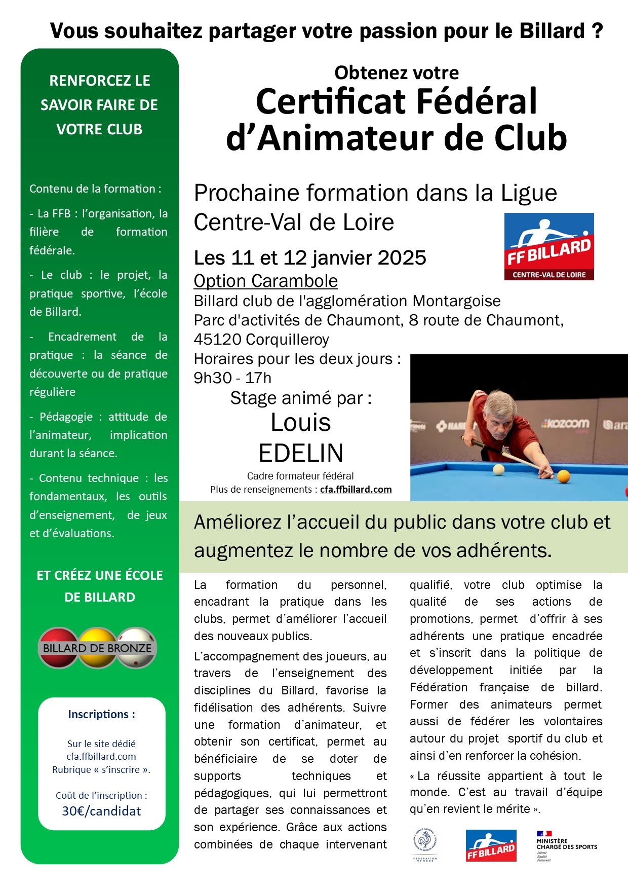 affiche cfa car CVDL L EDELIN 2025